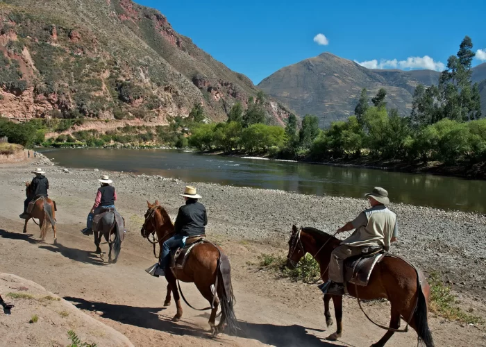 horseback riding at the sacred valley
